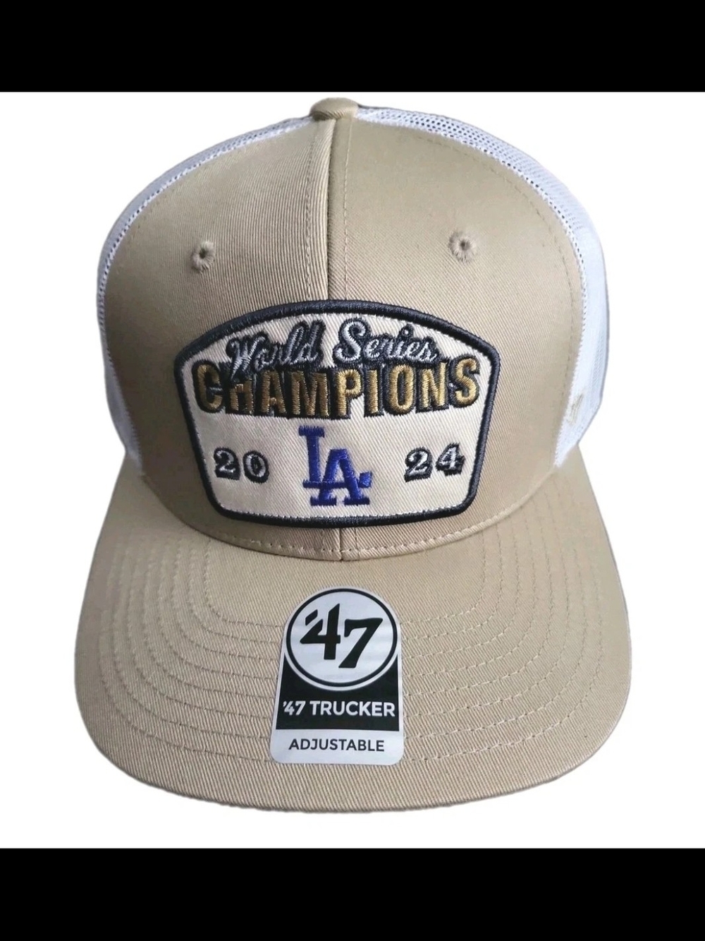 NEW ’47 Trucker LA Dodgers 2024 World Series Champions Trucker Hat One Size